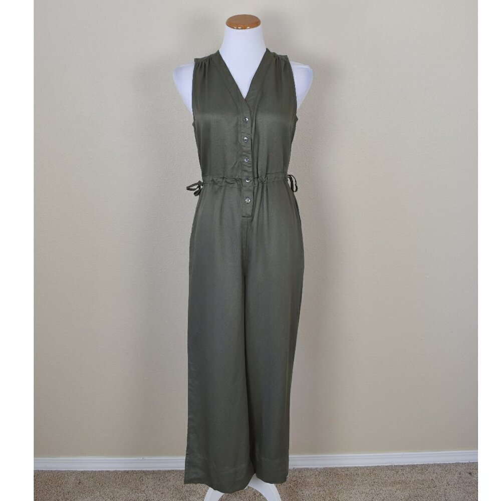 Marine Layer Katy Jumpsuit Olive Green Small NEW - Picture 1 of 9